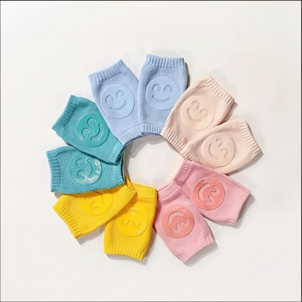 Baby Knee Pads Pinwheel — White Background