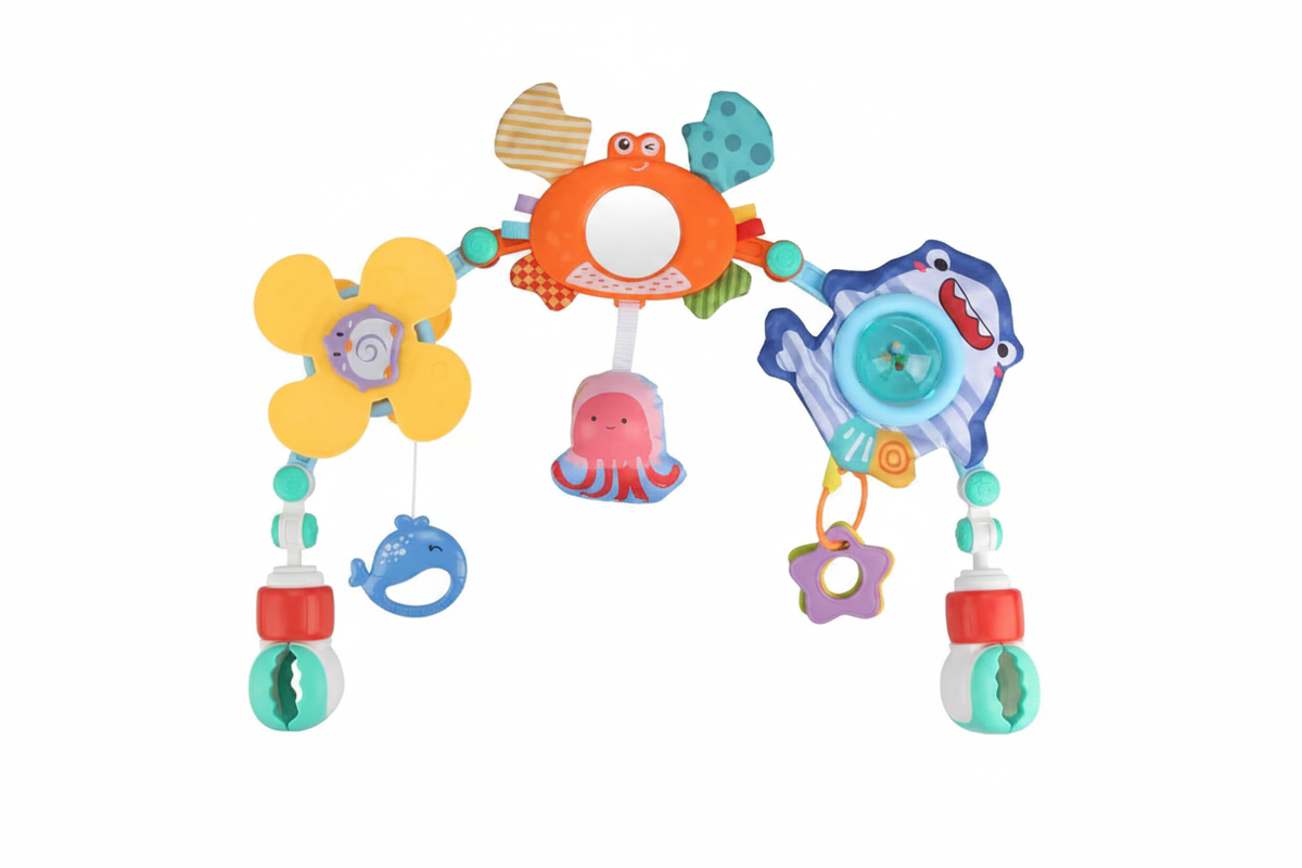 Baby Stroller Toy Arch – Clean White Background