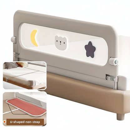 Premium Baby Bed Rail — White Background, No Text