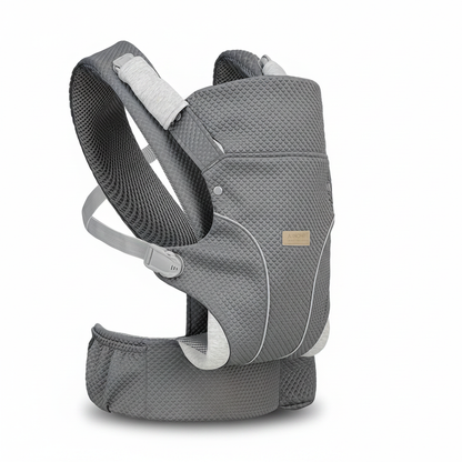 Premium Dark Grey Baby Carrier — White Background