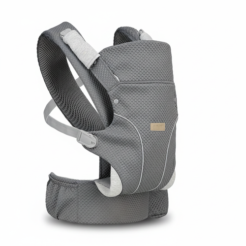 Premium Dark Grey Baby Carrier — White Background