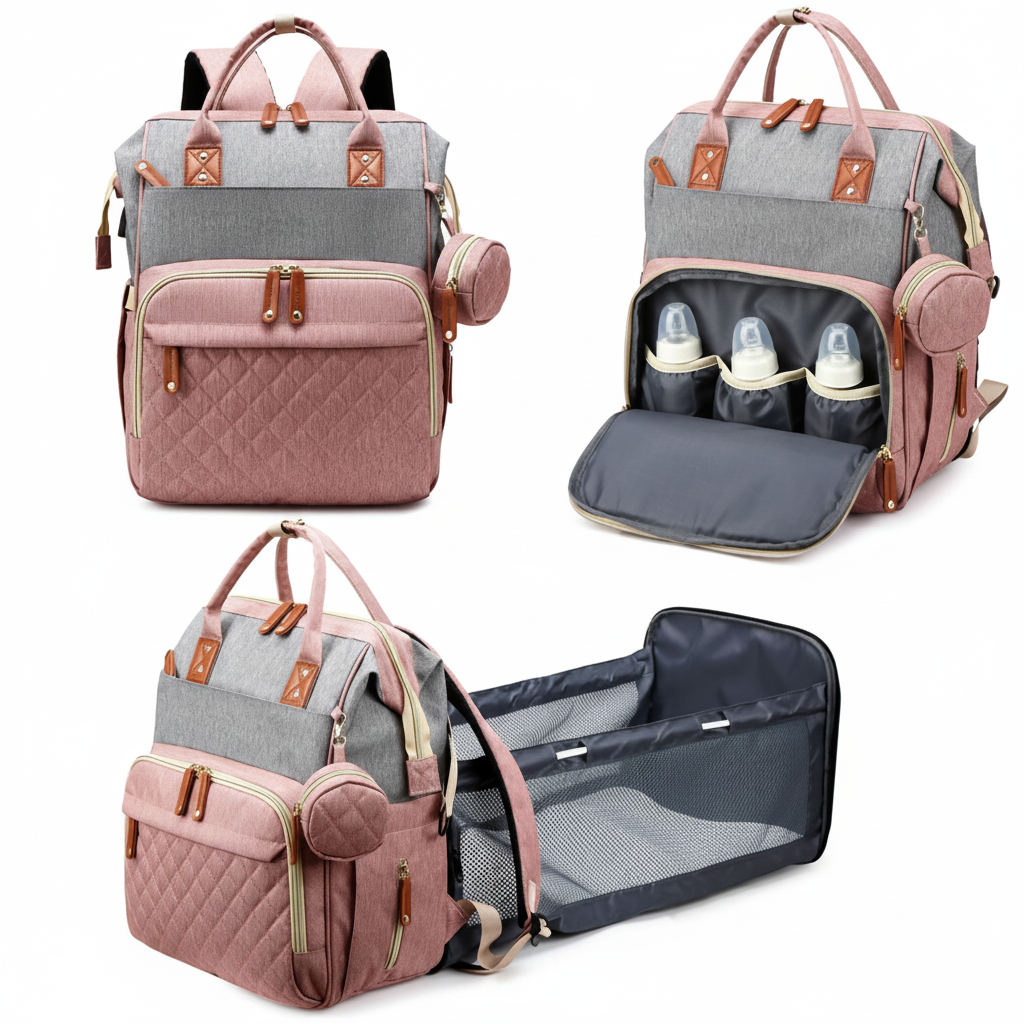 Premium Diaper Backpack — Clean Studio Shot