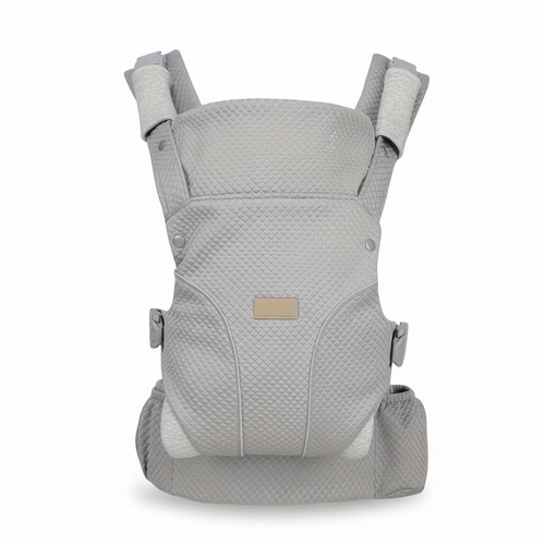 Premium Light Grey Baby Carrier — White Background